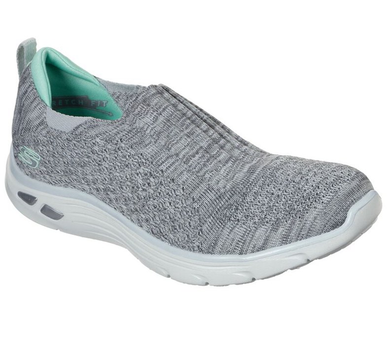 Skechers Relaxed Fit: Empire D'lux - Sweet Pearl - Womens Slip On Shoes Grey [AU-HS5539]